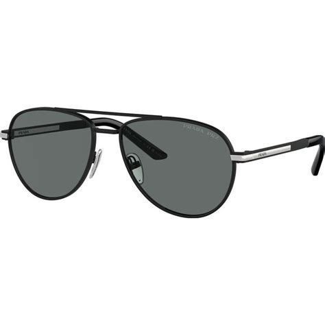 Prada PRA54S Matte Black/Dark Grey Polarised .